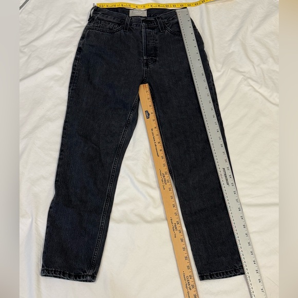 Everlane 90s Cheeky Jean Size 25 Ankle Black Organic Cotton Straight Leg Denim - Picture 8 of 16
